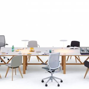 Team-Tische Büro Konferenztisch Holz Konferenztische, BAE Orangebox