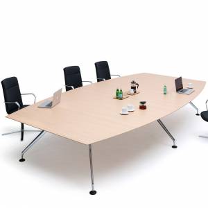 Konferenztisch Holz Konferenztische gross Büro Orangebox lano 
Tonnenform