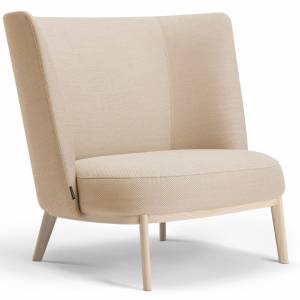 Loungesessel Holz beige Sessel Lounge Offecct Shift Wood High