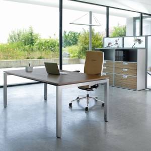 Schreibtisch modern, Holzplatte, elektrifizierbar | Büro Schreibtische | Büromöbel, SITAG, Tischsystem SITAG MCS
