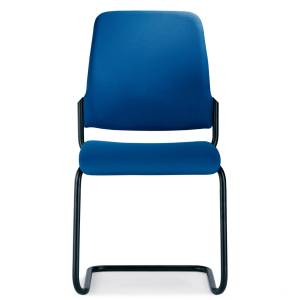 Freischwinger blau Besucherstühle stapelbar Konferenzstühle, Interstuhl, Goal Besucherstuhl
