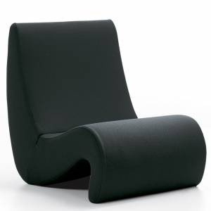 Lounge Chair Vitra Loungesessel schwarz Büro Loungemöbel, vitra, Amoebe