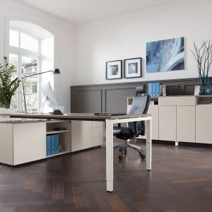 Sideboard Büro, fm Büromöbel, Clear Arbeitsplätze