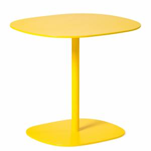 Designer Beistelltisch gelb Beistelltische Skandiform Matsumoto Mini
abgerundete Tischplatte