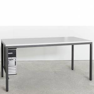 Arbeitstisch Schreibtisch | Büro Schreibtische | Büromöbel, Hunziker, Vierbeintisch mit Kabelmanagement