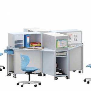 Container für Schüler-Arbeitsplätze VS LearnBox Schüler