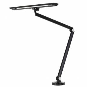 Tischleuchte LED Tischleuchten Büro Leuchte dimmbar Aluminiumleuchte schwarz Hansa LED Zirkon