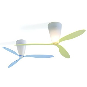 LED Deckenlampe modern bunt Büroleuchte Ventilator Luceplan, Blow