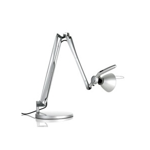 Schreibtischlampen LED Tischlampe silber Tischleuchte, Luceplan, Fortebraccio