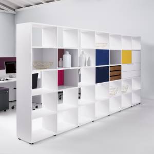Regalschrank weiß Regalsysteme Büromöbel, werner works, basic view