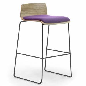 Barstuhl violett Barstühle fm Büromöbel Epsilon Barhocker