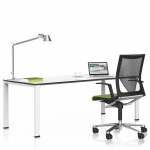 Schreibtisch weiss Schreibtische Büro Arbeitstisch Vario Icon Single
