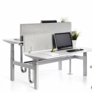 Elektrisch höhenverstellbarer Schreibtisch ergonomische Schreibtische höhenverstellbar Büromöbel, Vario, SOLO/DUO: DUO
Doppelarbeitsplatz