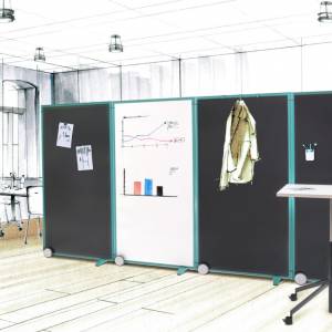 Mobile Stellwände Büro Trennwand Arbeitsschutz Trennwände mauser Büro- und Objekteinrichtungen