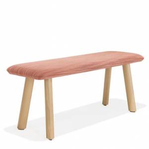 Bank Holz Hocker rot Kusch+Co 6800 Creva Hockerbank