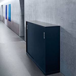 Schiebetürenschrank, Sideboard Büro, Holz, Echo, Standard