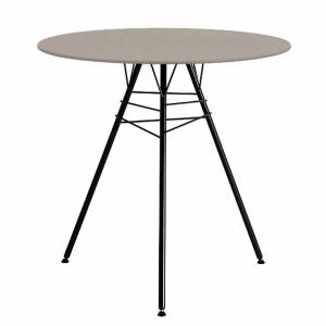 Design Beistelltisch schwarz rund Beistelltische rund , Arper, Leaf Tische