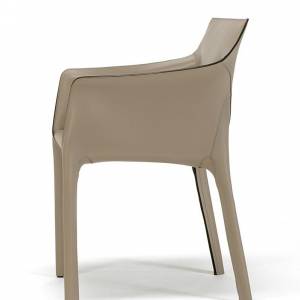 Besucherstuhl Leder Besucherstühle beige Konferenzstuhl Sessel matteograssi Venusia