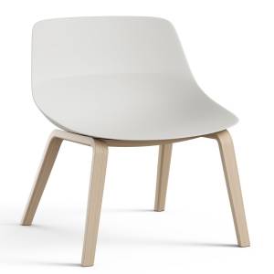 Loungesessel Holz Sessel weiss Lounge Brunner crona light lounge