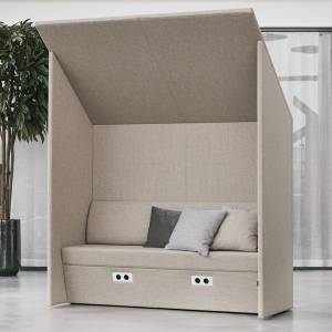 schallabsorbierendes Sofa mit einem Dach Loungesofa Lounge Götessons Time Out