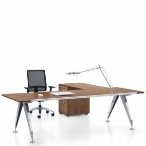 Luxus Chefschreibtisch, Exklusiver Chefschreibtisch | Holz Chrom, Sedus, invitation