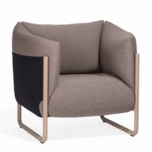 Loungesessel grau Sessel Materia Ro