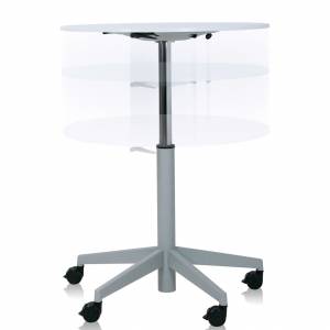 Designer Beistelltisch mit Rollen Beistelltische rollbar höhenverstellbar Beistelltisch, Steelcase, TouchDown