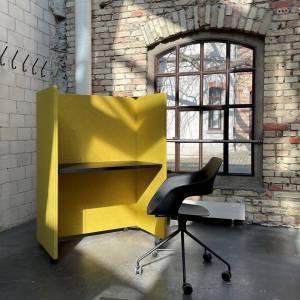 akustisch wirksame Workstation mobile Trewnnwände Identi acustica