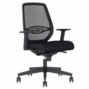 Bürostuhl schwarz Bürodrehstuhl mit Armelehnen Drehstühle SOHOS by Nowy Styl Neos