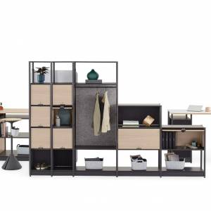 Modulare Büromöbelsysteme Regalsysteme modular Büromöbel Steelcase Flex Active Frames