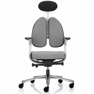 Bürostuhl mit Kopfstütze Bürodrehstuhl grau Drehstühle ergonomisch Nowy Styl xenium duo-back