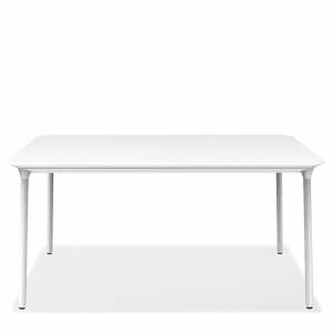 Konferenztisch weiss Konferenztische Aluminium Tisch Büro Offecct Phoenix Table
abgerundete Tischplatte