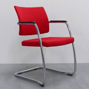 Besucherstuhl rot Besucherstühle Büro Freischwinger BWW Büro Weber 4405