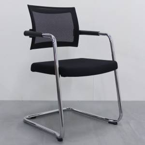 Besucherstuhl schwarz Netzgewebe Besucherstühle Büro Freischwinger BWW Büro Weber 4480