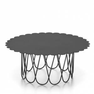 Designer Beistelltisch anthrazit Beistelltische Vitra Flower Table