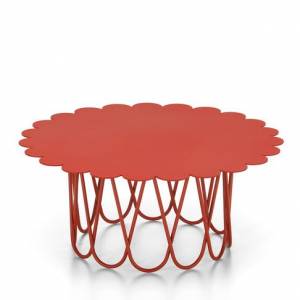Designer Beistelltisch rot Beistelltische Vitra Flower Table klein