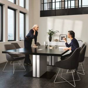 Konferenztische gross Konferenztisch Büro Holz, Neudoerfler, Kommunikationstisch MARK pro rechteckige Tischplatte
