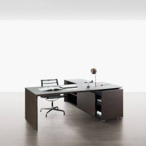 Chefschreibtisch Exklusiv mit Sideboard Büro, Moderne Chefzimmer,  Citterio, Corner