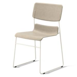 Besucherstuhl beige Besucherstühle stapelbar Skandiform D2