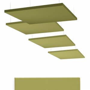 Akustikelemente grün Schallabsorber Akustik Wand- und Deckenabsorber B11 WING SQUARE
