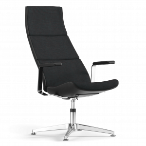 Lounge Sessel Leder schwarz Bürosessel, MARTINSTOLL, Collection S