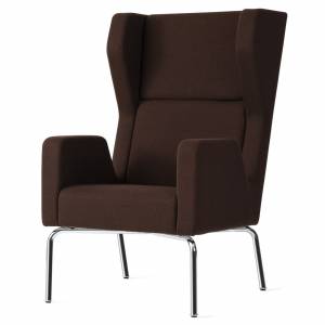 Loungesessel Büro Clubsessel Stoff braun Loungemöbel Sessel Lounge Skandiform, Dropp