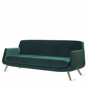 Loungesofa grün Sofa Lounge Holz Skandiform Jeffersson