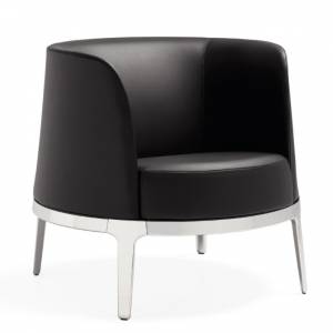 Clubsessel schwarz Loungesessel Sessel Lounge Materia Omni