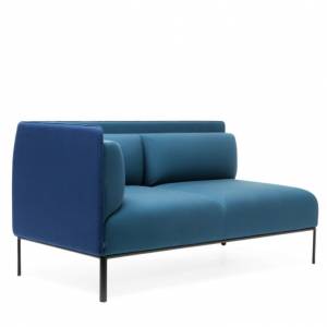 Sofa Lounge blau Loungesofa, Materia, Crest Sofa