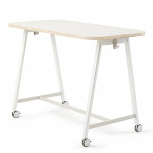 Rolltische Holz Rolltisch Stehtisch fahrbar Haworth PopUp