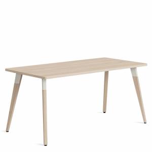 Schreibtisch Holz Bürotisch Einzeltisch Bürotische Home Office Steelcase Lares SE
rechteckige Tischplatte