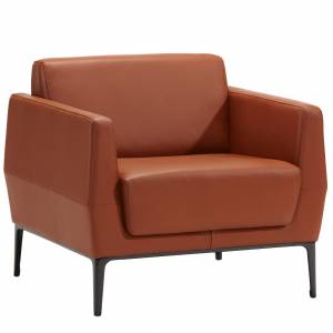 Sessel braun Loungesessel Leder Lounge Coalesse Visalia