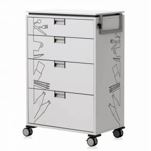 Rollcontainer Büro Design Bürocontainer abschließbar, Steelcase, Catering Moby