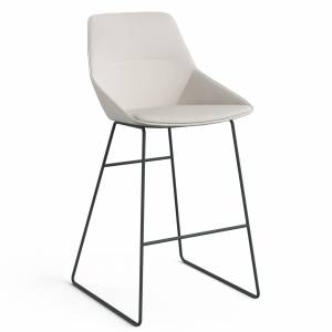 Barstuhl weiss Barhocker Brunner ray soft bar